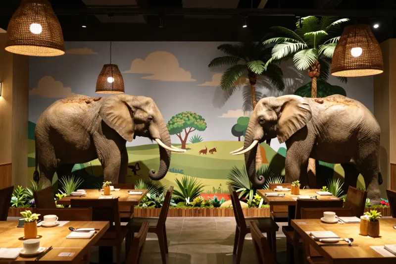 Safari-restauranten på resortet